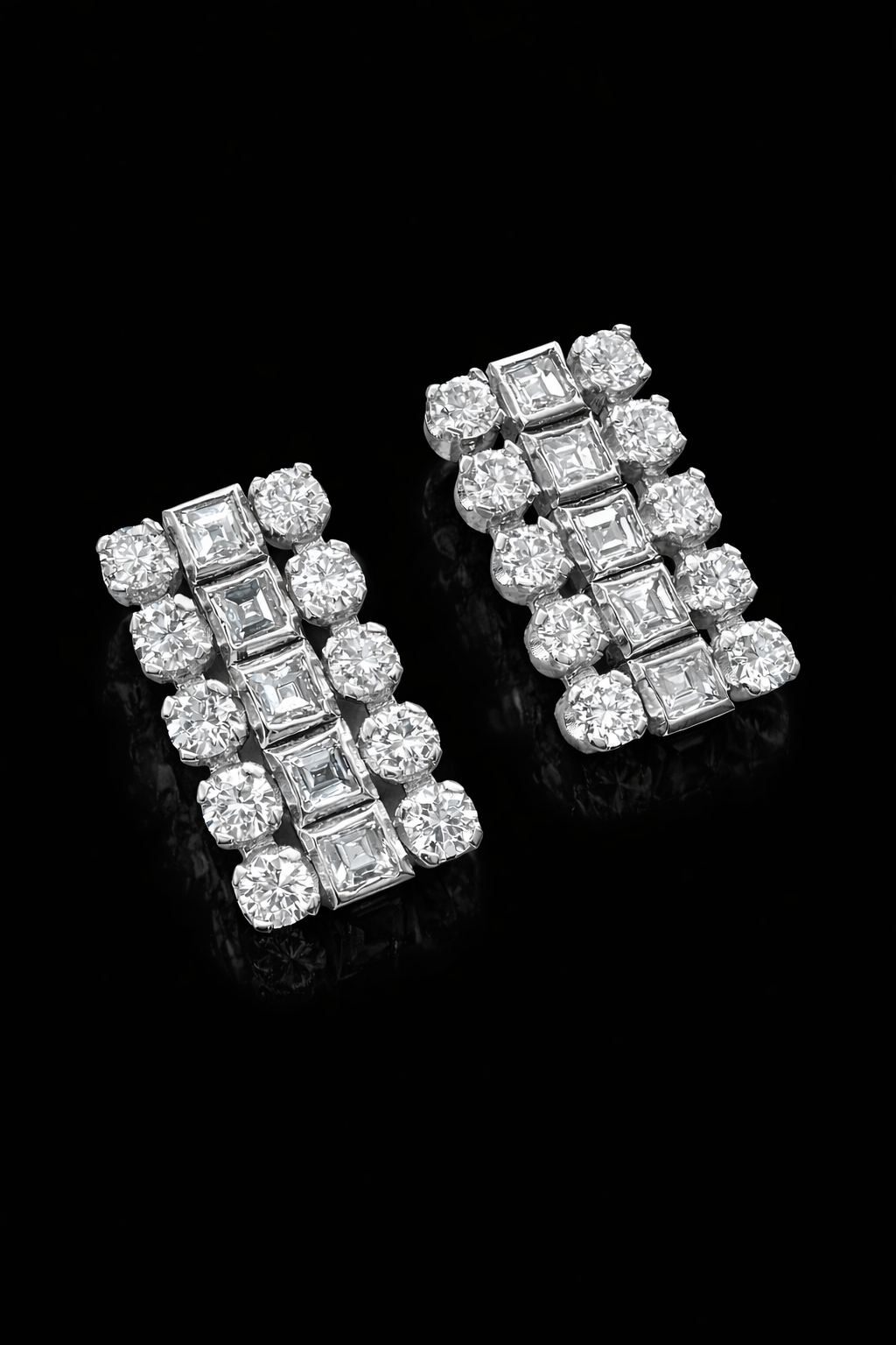 Orecchini in oro bianco e diamanti
