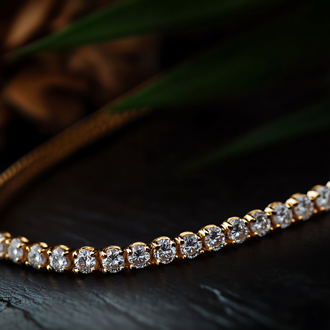 Bracciale Tennis in Oro 18K e Diamanti Naturali 2,18ct.