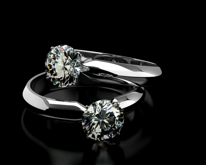 Anello Solitario Oro 18K con Diamante 0.50 ct