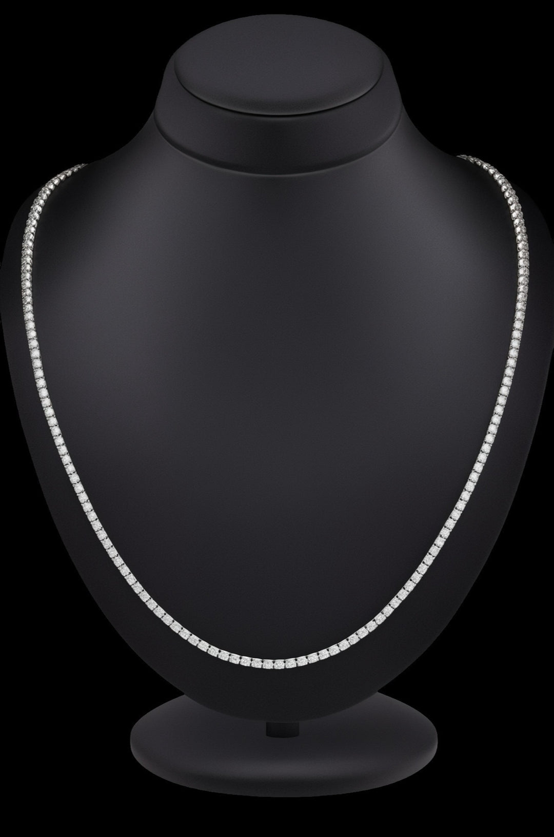 Collana Tennis in oro bianco 18k e diamanti naturali