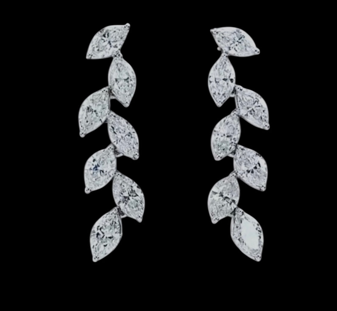 Orecchini in Oro 18k e Diamanti Naturali.