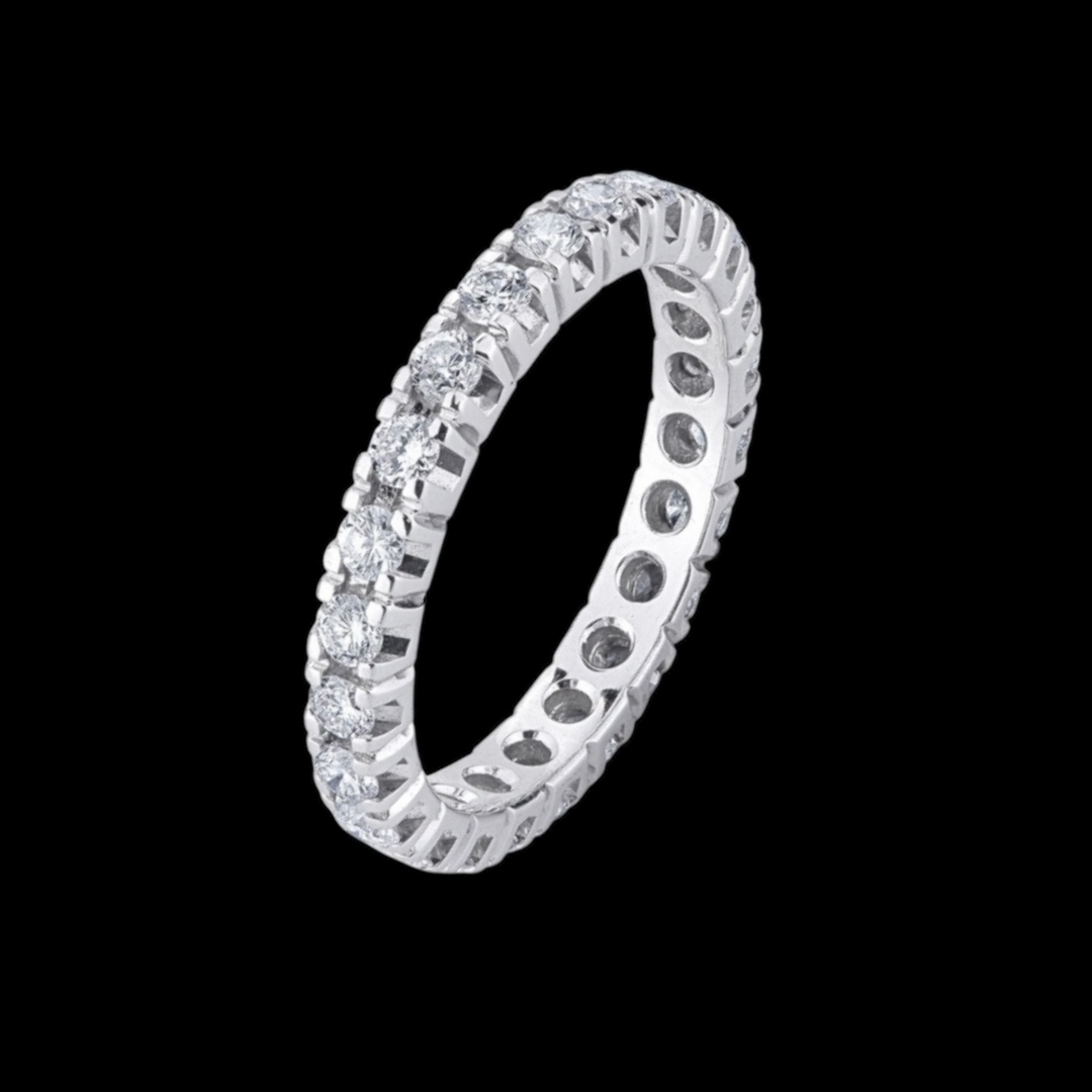 Anello Modello Eternity in Oro 18K e Diamanti Naturali 0,54 ct.